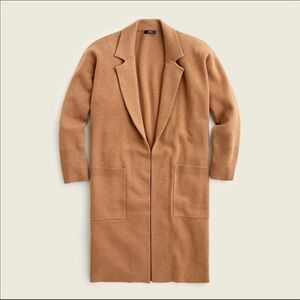 J.Crew Ella Open Front Long Cardigan Sweater Blazer Jacket